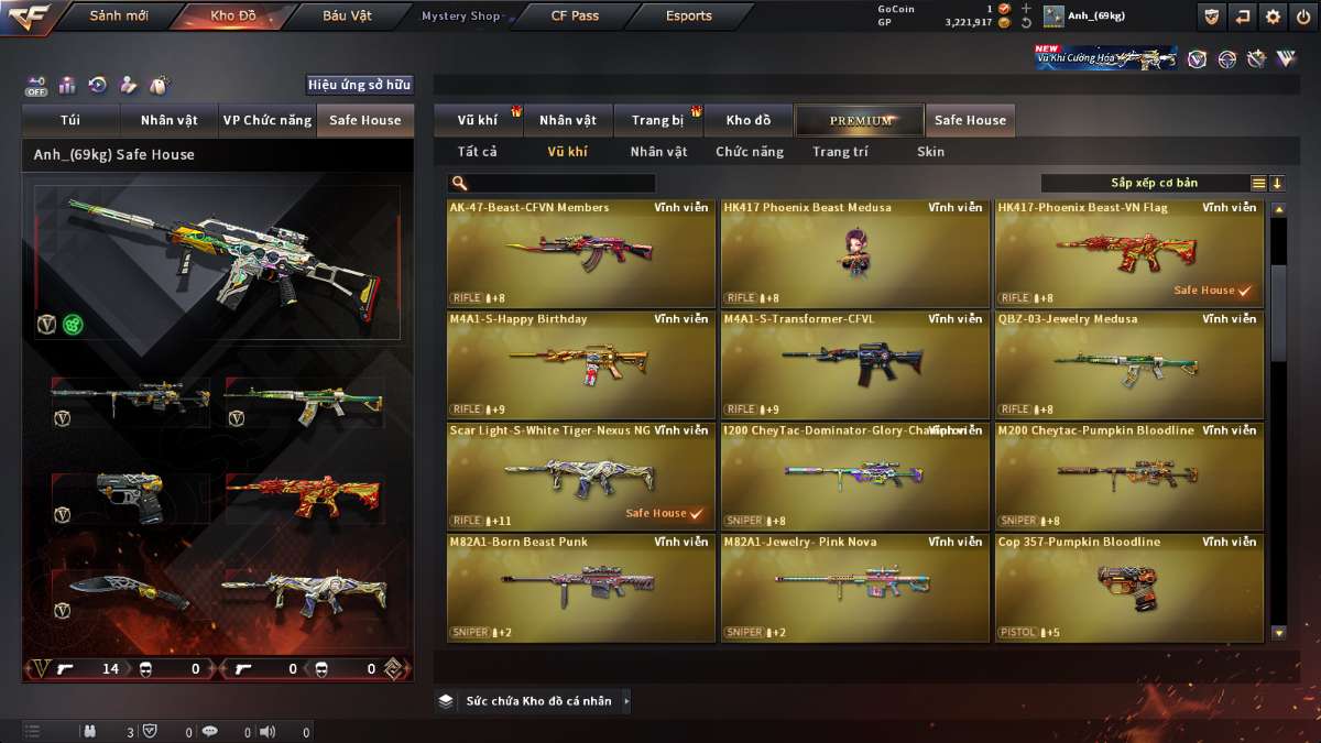 shop acc cf uy tin gia re